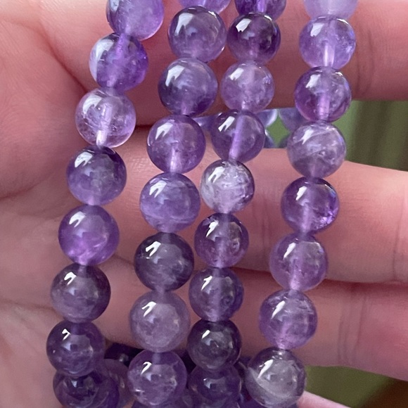 Amethyst gemstone bracelet - Picture 2 of 3